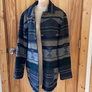 Northern Isles native wool print jacket